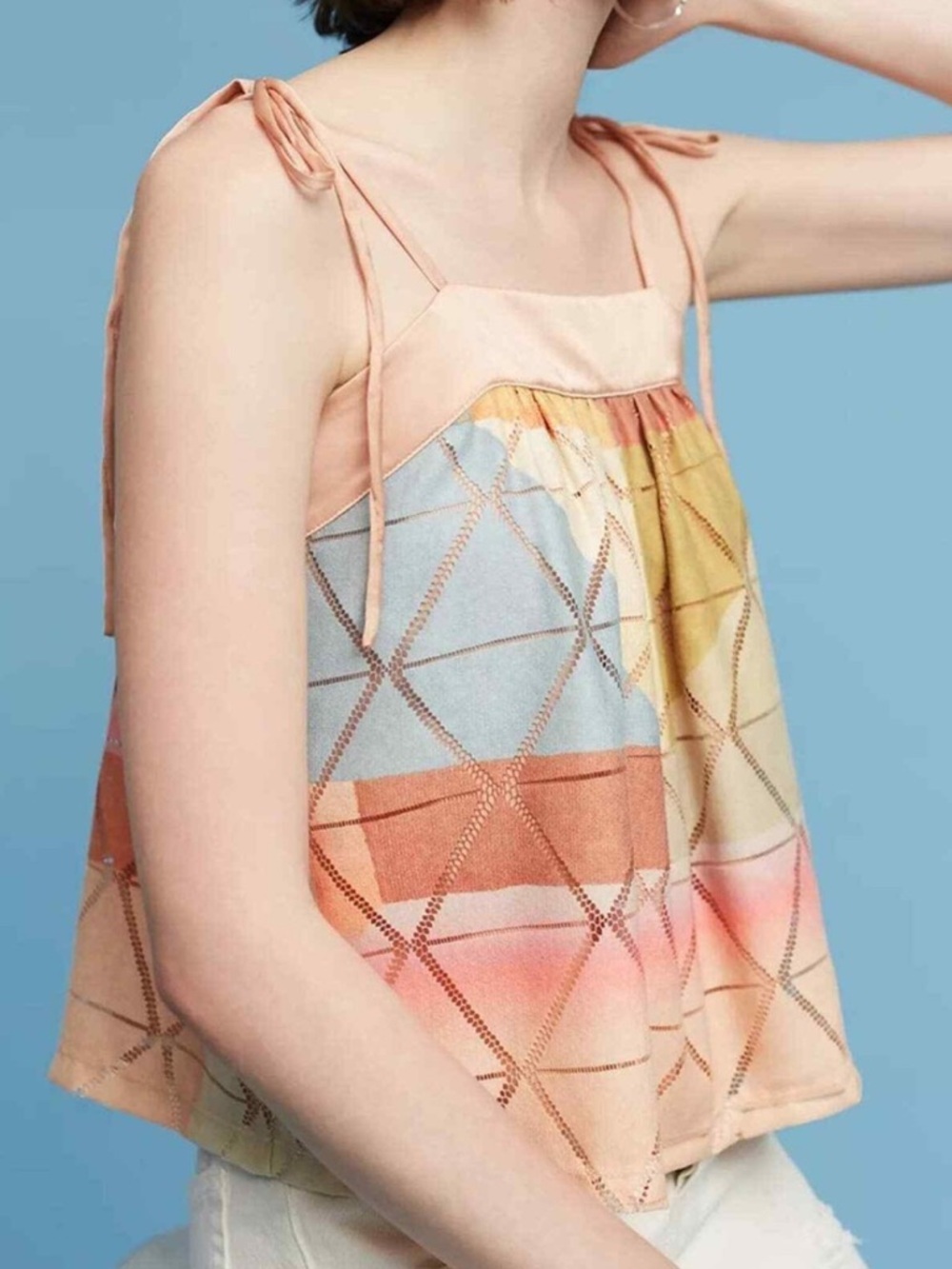 Anthropologie Akemi + Kin Abstract Geo Blouse